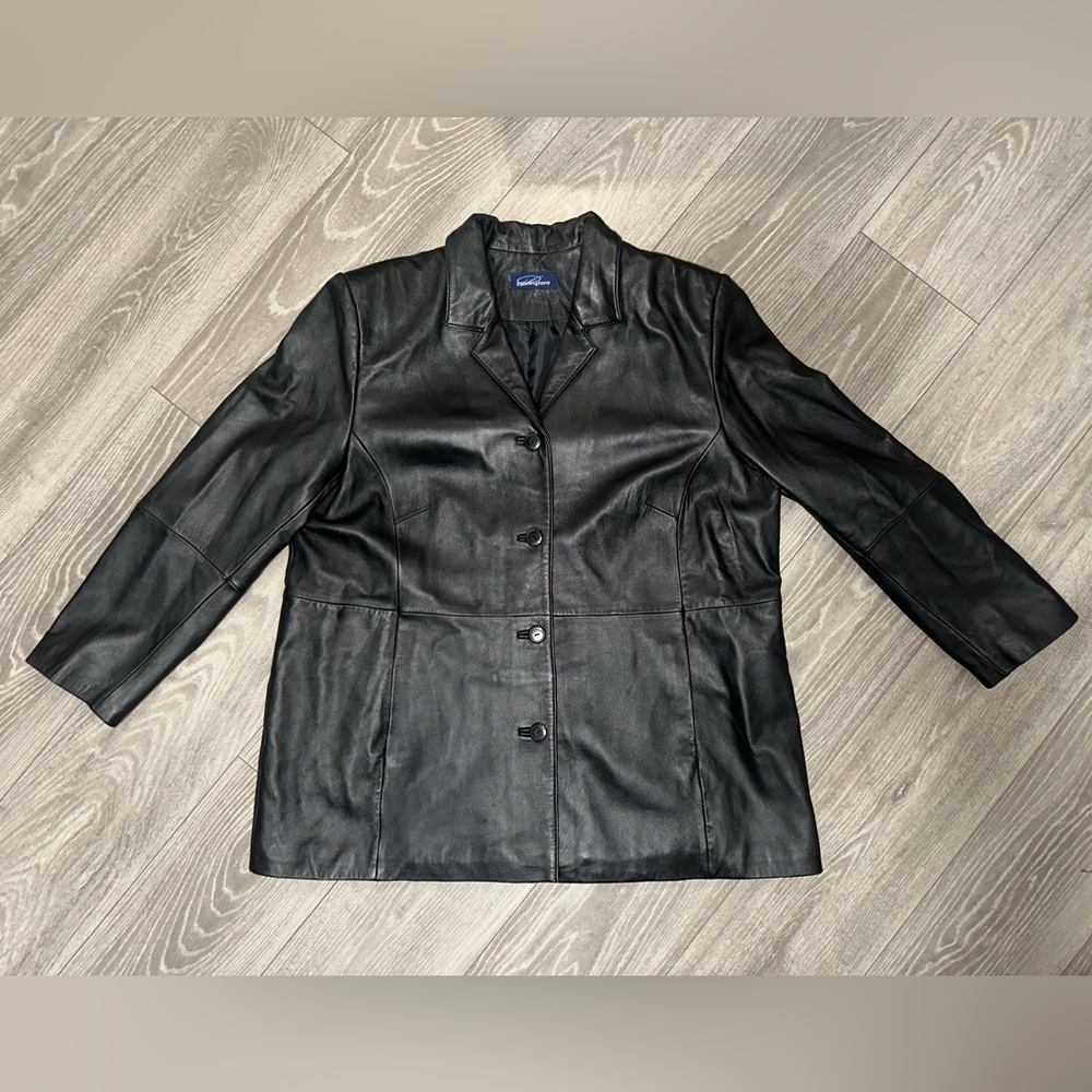 Penningtons - Classic Leather Jacket || Black
